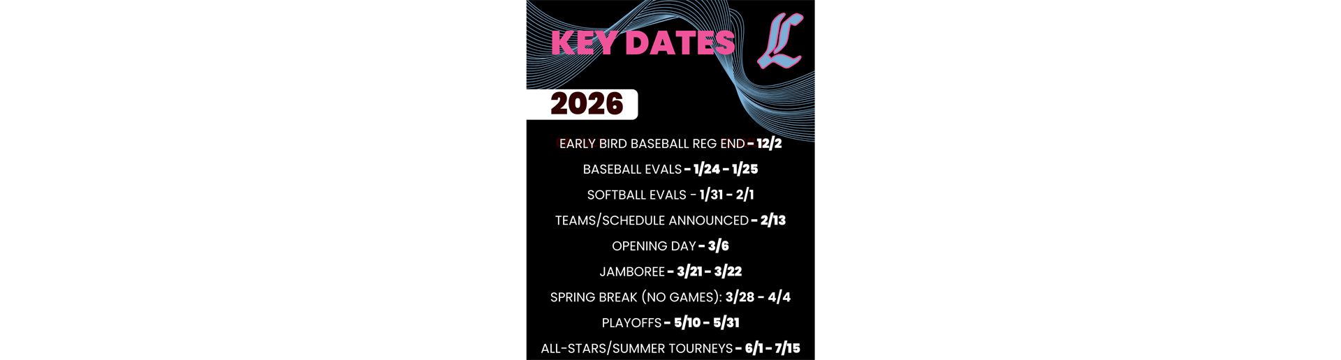 2026 Key Dates